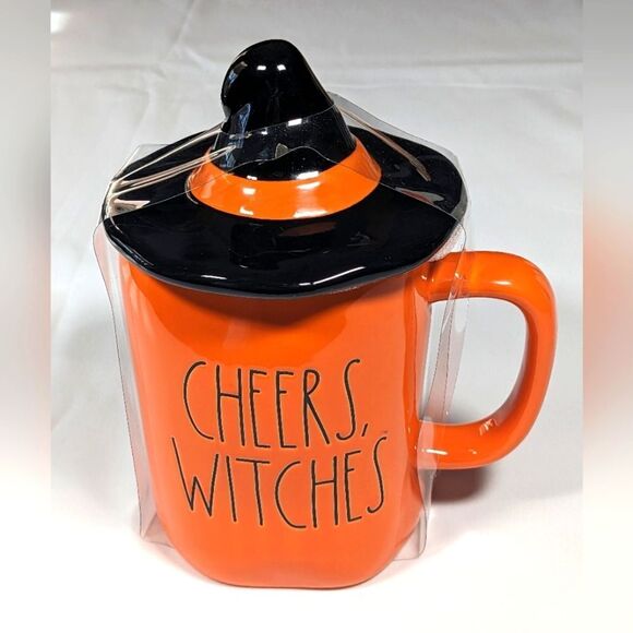 New Rae Dunn Halloween Cheers Witches Mug With Lid. - Picture 4 of 5